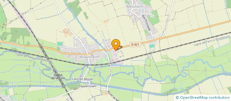 localisation de l'entreprise ETABLISSEMENTS MEYER à WILWISHEIM