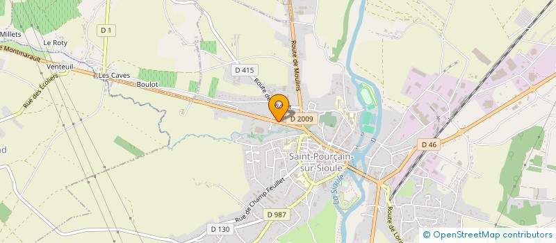 localisation de l'entreprise ETABLISSEMENTS MICHARD à SAINT-POURCAIN-SUR-SIOULE