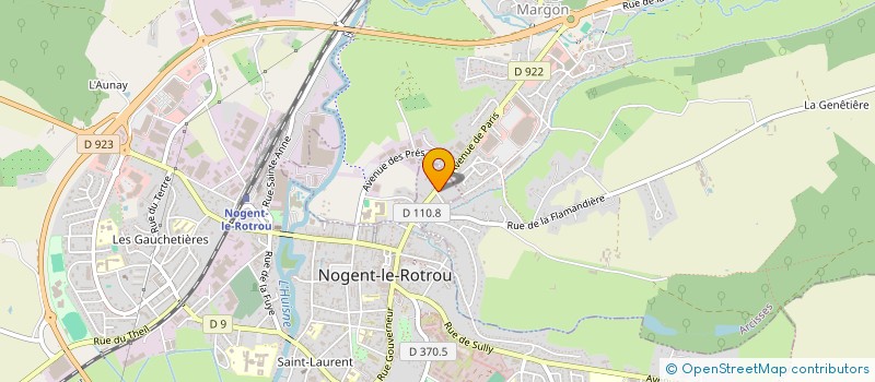 localisation de l'entreprise ETABLISSEMENTS MICHEL à NOGENT-LE-ROTROU
