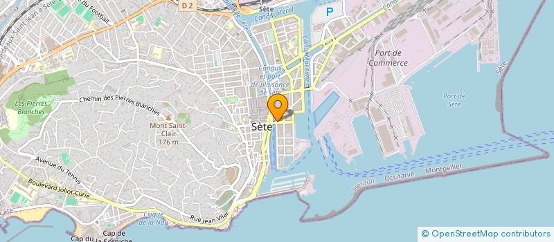 localisation de l'entreprise ETABLISSEMENTS MICHEL CAPORRICCIO SARL  SETE