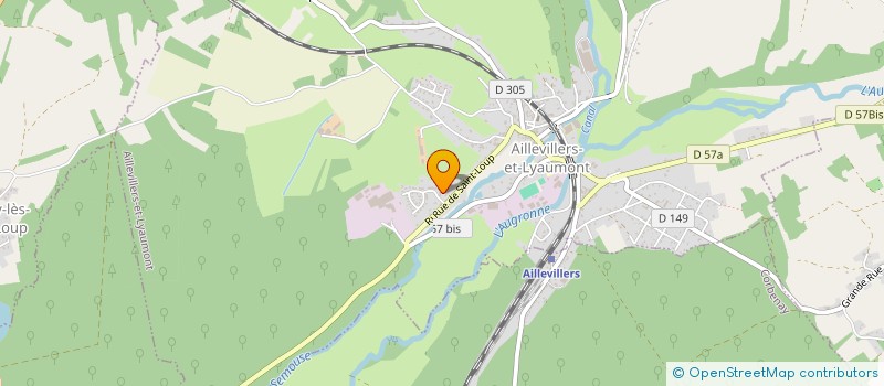 localisation de l'entreprise ETABLISSEMENTS MICHEL DESCHASEAUX à AILLEVILLERS-ET-LYAUMONT