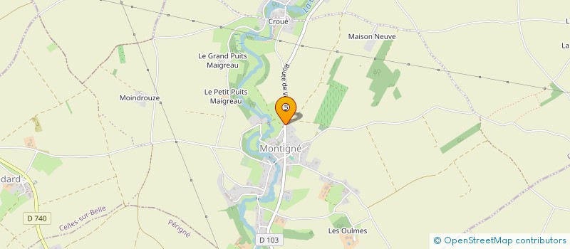 localisation de l'entreprise ETABLISSEMENTS MICHEL ET COMPAGNIE à CELLES-SUR-BELLE