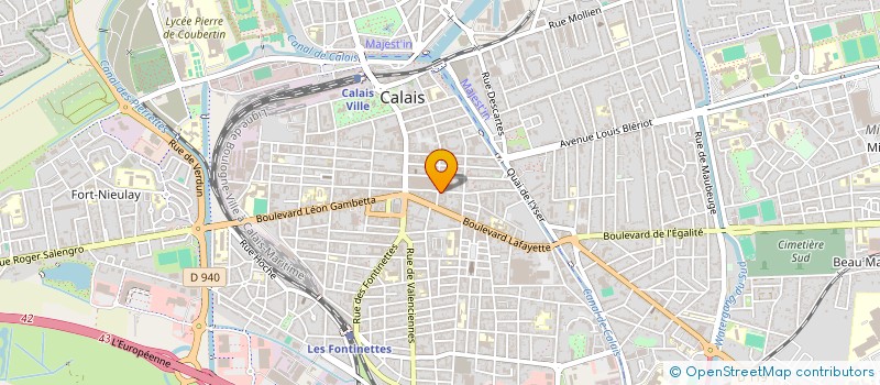 localisation de l'entreprise ETABLISSEMENTS MICHEL LEFEBVRE à CALAIS