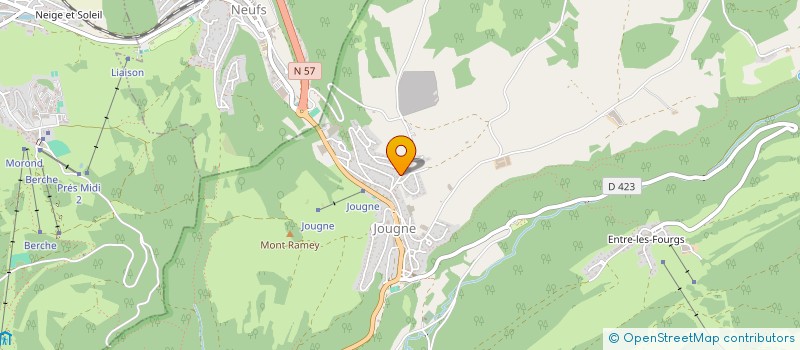 localisation de l'entreprise ETABLISSEMENTS MICHEL SA à JOUGNE