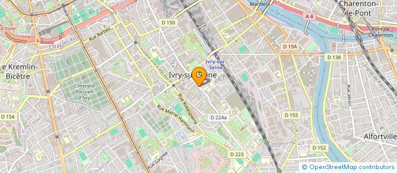 localisation de l'entreprise ETABLISSEMENTS MIDAU  IVRY-SUR-SEINE