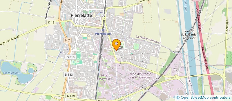 localisation de l'entreprise ETABLISSEMENTS MIDENA à PIERRELATTE