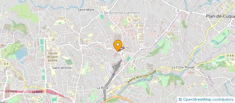 localisation de l'entreprise ETABLISSEMENTS MILHE ET AVONS à MARSEILLE
