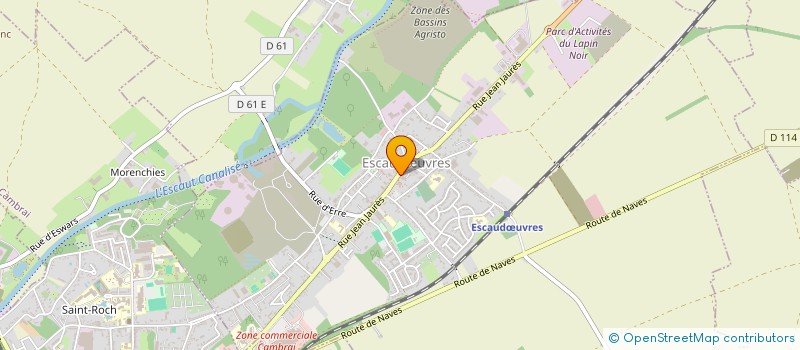 localisation de l'entreprise ETABLISSEMENTS MILLIOT ET JACQUEMART  ESCAUDUVRES