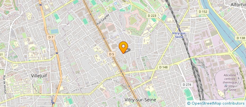 localisation de l'entreprise ETABLISSEMENTS MINARD à VITRY-SUR-SEINE