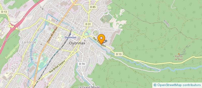 localisation de l'entreprise ETABLISSEMENTS MIRAILLET à OYONNAX