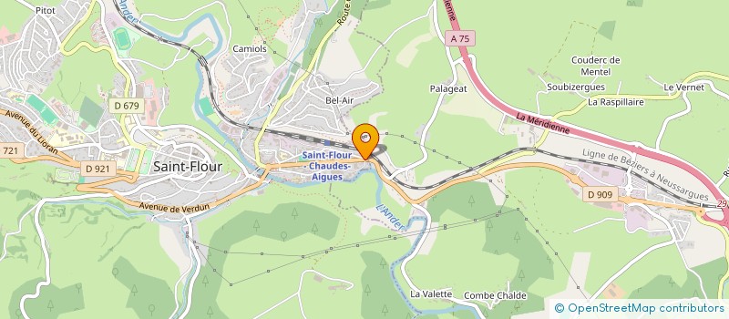 localisation de l'entreprise ETABLISSEMENTS MIRAMONT à SAINT-FLOUR