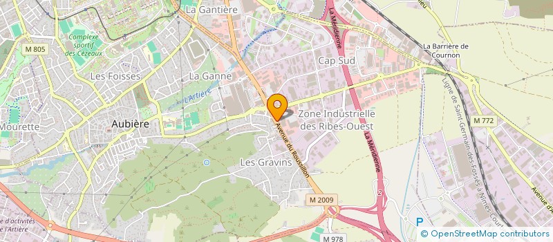 localisation de l'entreprise ETABLISSEMENTS MIRAND à AUBIERE