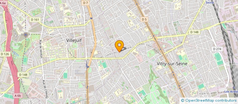 localisation de l'entreprise ETABLISSEMENTS MOISSET à VITRY-SUR-SEINE