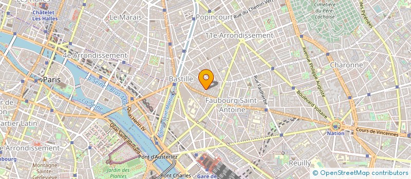 localisation de l'entreprise ETABLISSEMENTS MON REVE à PARIS