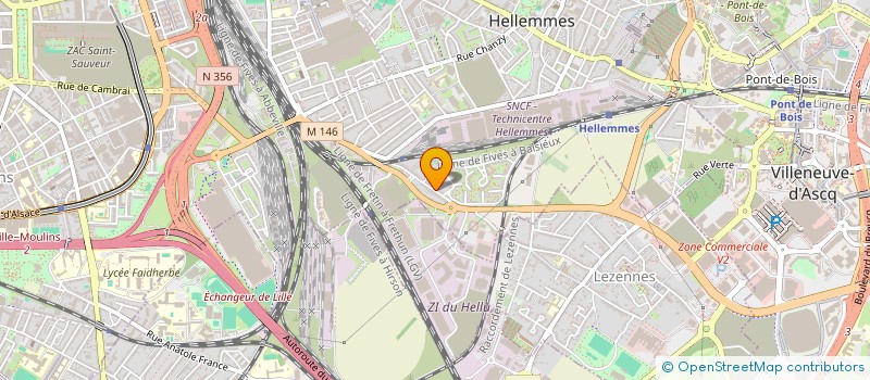 localisation de l'entreprise ETABLISSEMENTS MONCHEAUX PERE ET FILS à LILLE