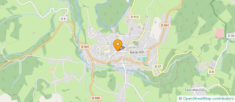 localisation de l'entreprise ETABLISSEMENTS MONDY à BOURGANEUF