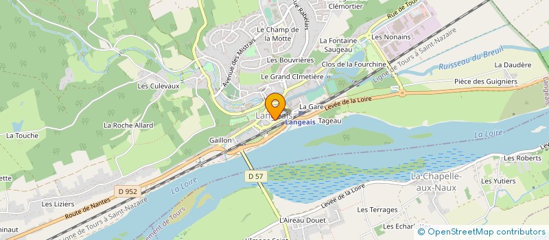 localisation de l'entreprise ETABLISSEMENTS MONERIE à LANGEAIS