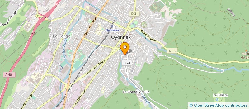 localisation de l'entreprise ETABLISSEMENTS MONNIER à OYONNAX
