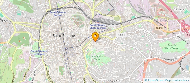 localisation de l'entreprise ETABLISSEMENTS MONTAL CANALISATIONS TP à SAINT-ETIENNE