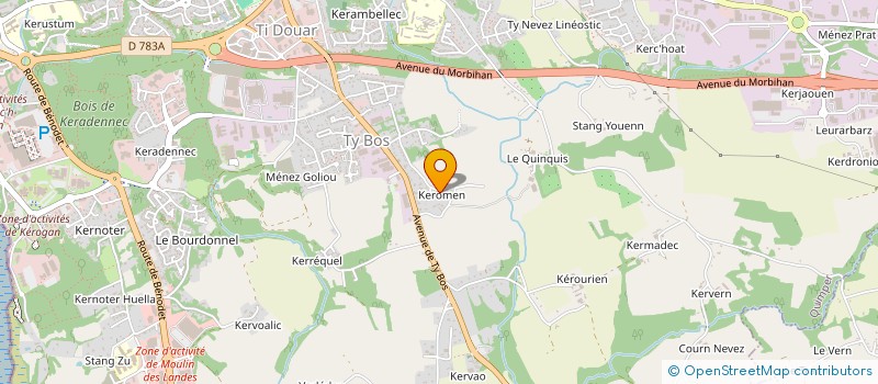 localisation de l'entreprise ETABLISSEMENTS MONTAUFRAY à QUIMPER