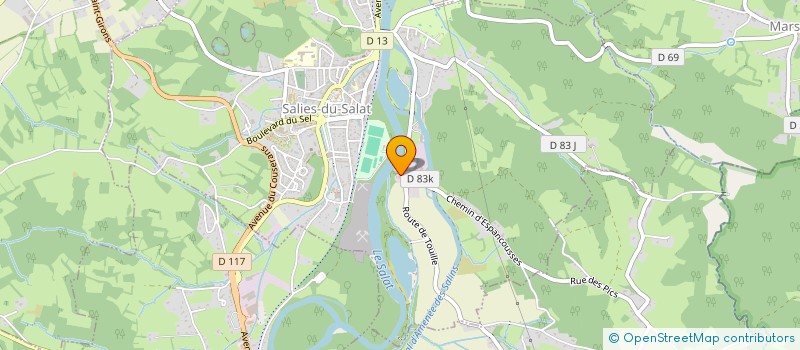 localisation de l'entreprise ETABLISSEMENTS MONTAUT  SALIES-DU-SALAT