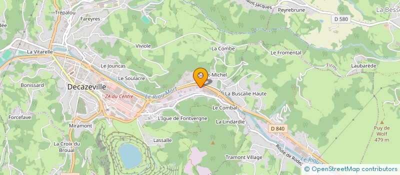 localisation de l'entreprise ETABLISSEMENTS MORAN à LIVINHAC-LE-HAUT