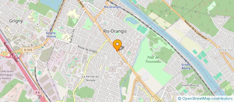 localisation de l'entreprise ETABLISSEMENTS MORAND à RIS-ORANGIS