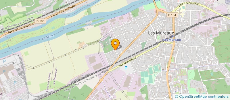 localisation de l'entreprise ETABLISSEMENTS MORELLEC à LES MUREAUX
