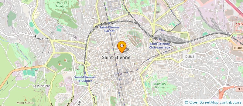 localisation de l'entreprise ETABLISSEMENTS MORENVILLEZ à SAINT-ETIENNE