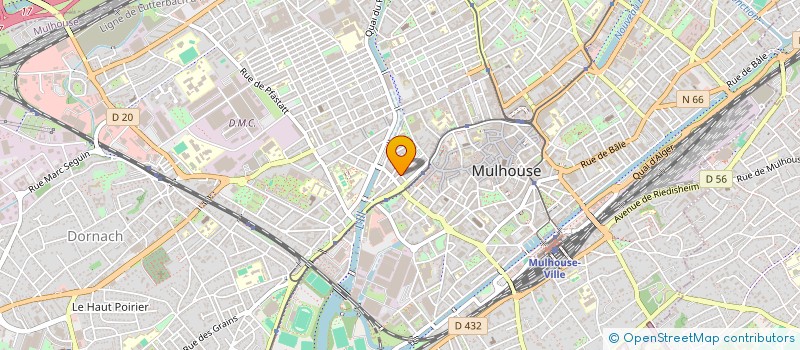 localisation de l'entreprise ETABLISSEMENTS MORITZ ET SIEBER  MULHOUSE
