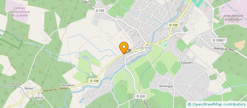 localisation de l'entreprise ETABLISSEMENTS MORPAN à LA BREDE