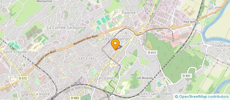 localisation de l'entreprise ETABLISSEMENTS MOUCHE ET SES FILS à BESANCON