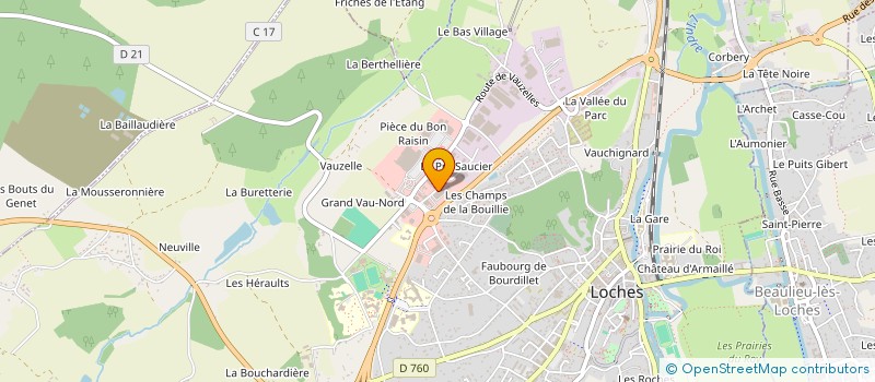 localisation de l'entreprise ETABLISSEMENTS MOULE OLIVIER à LOCHES