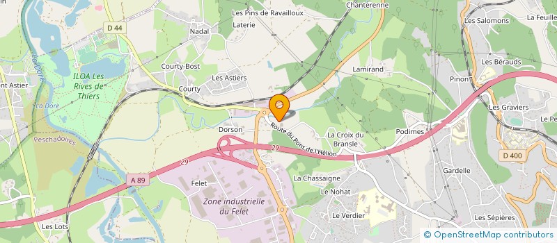 localisation de l'entreprise ETABLISSEMENTS MOULIN à THIERS