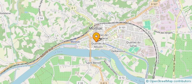 localisation de l'entreprise ETABLISSEMENTS MOULUCOU à MOISSAC