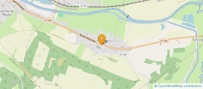 localisation de l'entreprise ETABLISSEMENTS MOZET à DOM-LE-MESNIL