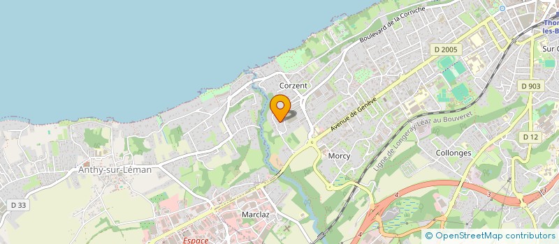 localisation de l'entreprise ETABLISSEMENTS MUDRY ET FILS à THONON LES BAINS