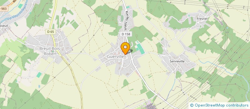localisation de l'entreprise ETABLISSEMENTS MURET FRERES à GUERVILLE