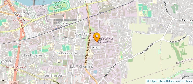 localisation de l'entreprise ETABLISSEMENTS NEUTRAGEL à DECINES-CHARPIEU