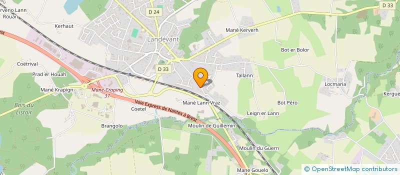 localisation de l'entreprise ETABLISSEMENTS NIVANEN à LANDEVANT