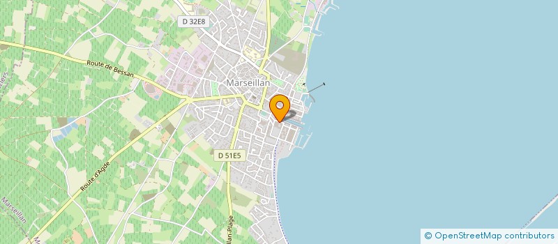 localisation de l'entreprise ETABLISSEMENTS NOILLY-PRAT ET CIE à MARSEILLAN