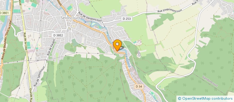 localisation de l'entreprise ETABLISSEMENTS NOIROT à SELONCOURT