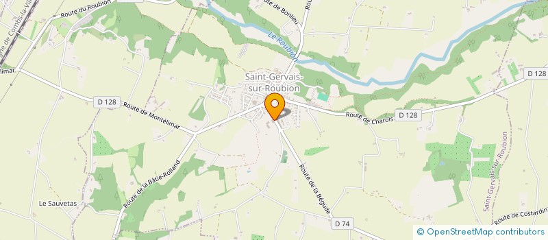 localisation de l'entreprise ETABLISSEMENTS NOYER ET SES FILS à SAINT-GERVAIS-SUR-ROUBION