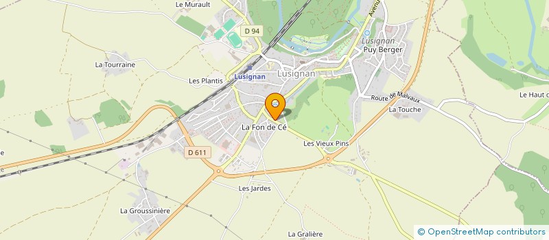 localisation de l'entreprise ETABLISSEMENTS OBLE à LUSIGNAN