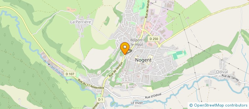 localisation de l'entreprise ETABLISSEMENTS OBRIST à NOGENT