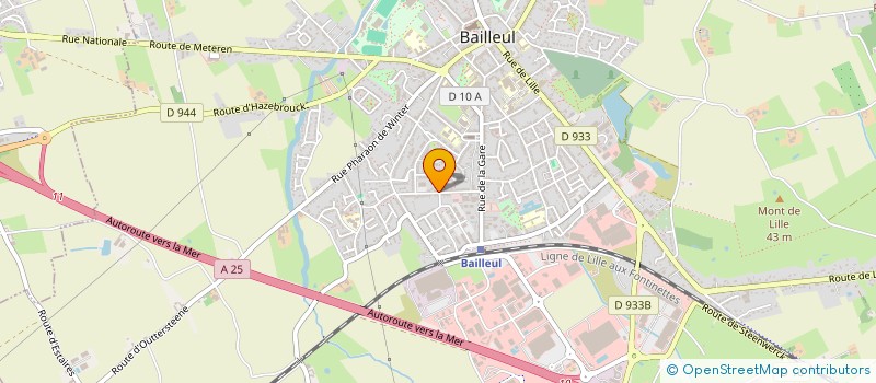 localisation de l'entreprise ETABLISSEMENTS OBRY à BAILLEUL