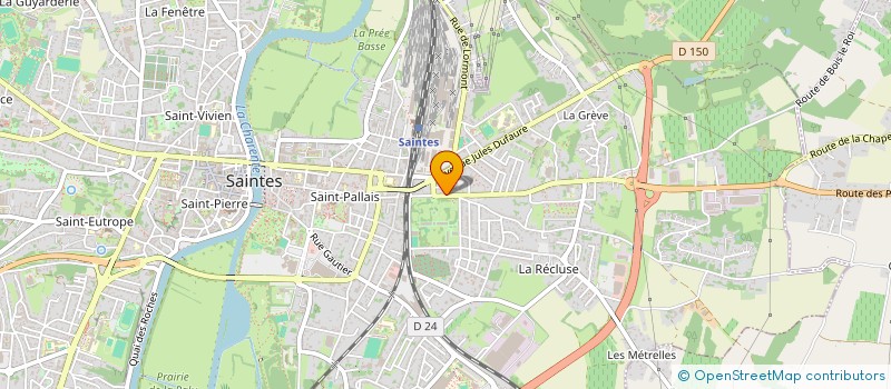 localisation de l'entreprise ETABLISSEMENTS OCTEAU à SAINTES
