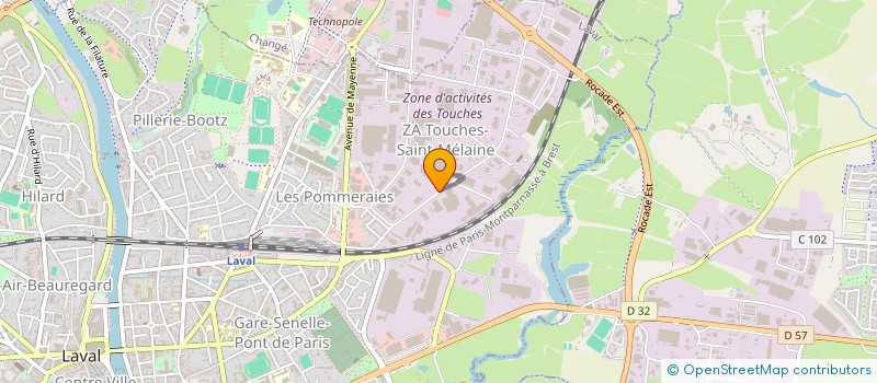 localisation de l'entreprise ETABLISSEMENTS OGER à LAVAL