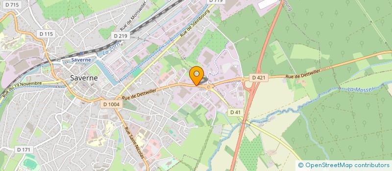 localisation de l'entreprise ETABLISSEMENTS OHLMANN à SAVERNE