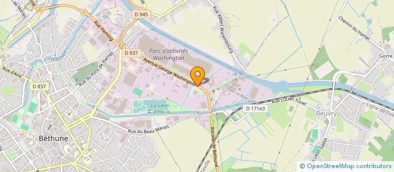 localisation de l'entreprise ETABLISSEMENTS OLLIVIER  BETHUNE